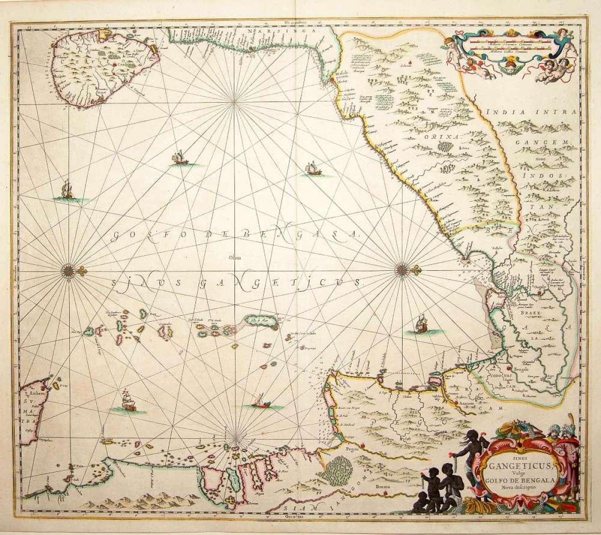 القديمة سري لانكا خريطة