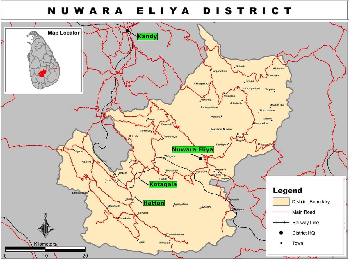 خريطة riverston سري لانكا