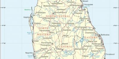 خريطة سريلانكا hd